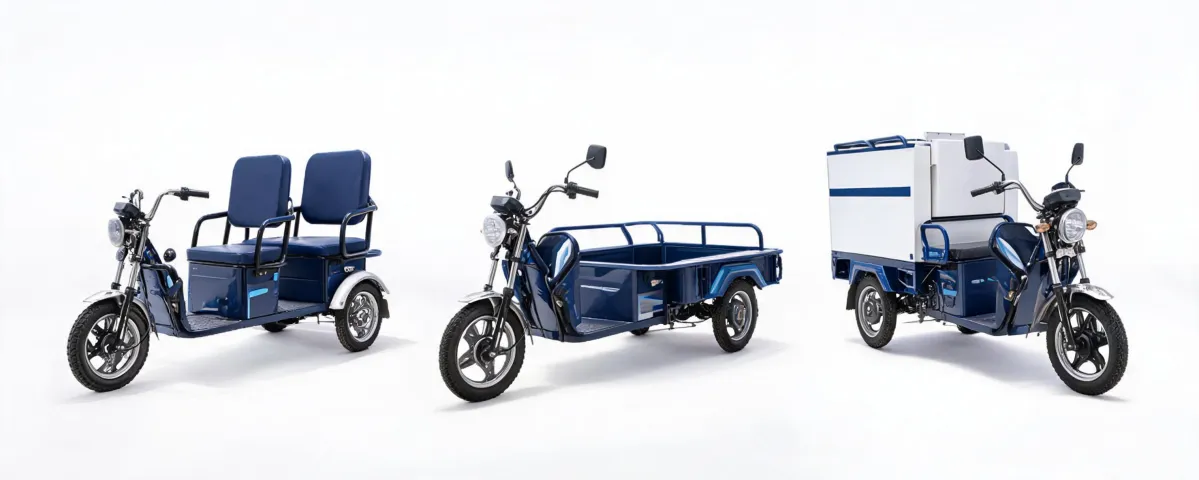 Motorized tricycle forms prepared for buyer review
